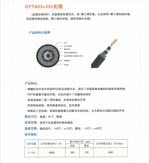 河缆  水下光缆